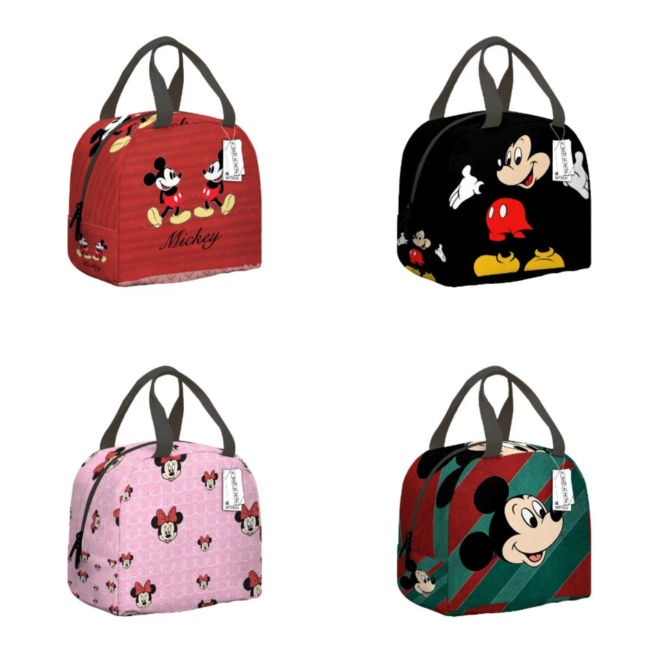 Mickey & Minnie Mouse Large Insulated Lunch Bag - Waterproof & Thermal Safeguard - Cyprus