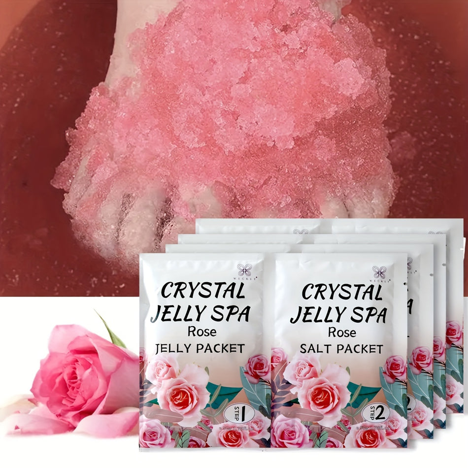 Crystal Jelly Spa Pedicure Foot Moak & Bubble Bath - Λεβάντα, τριαντάφυλλο, φράουλες - Κύπρος