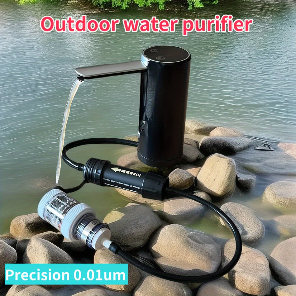 USB Rechargeable Automatic Water Purifier for Outdoor Adventures