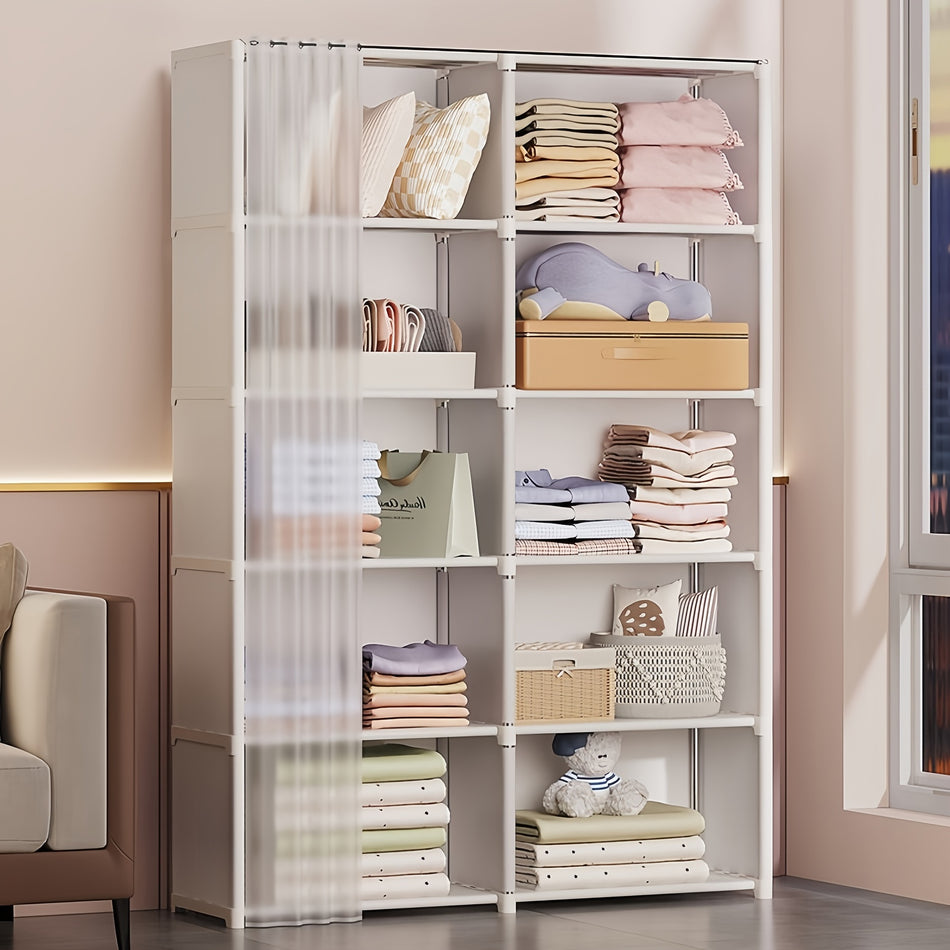 Multi-Functional Tiered Storage Shelf for Bedroom and Office