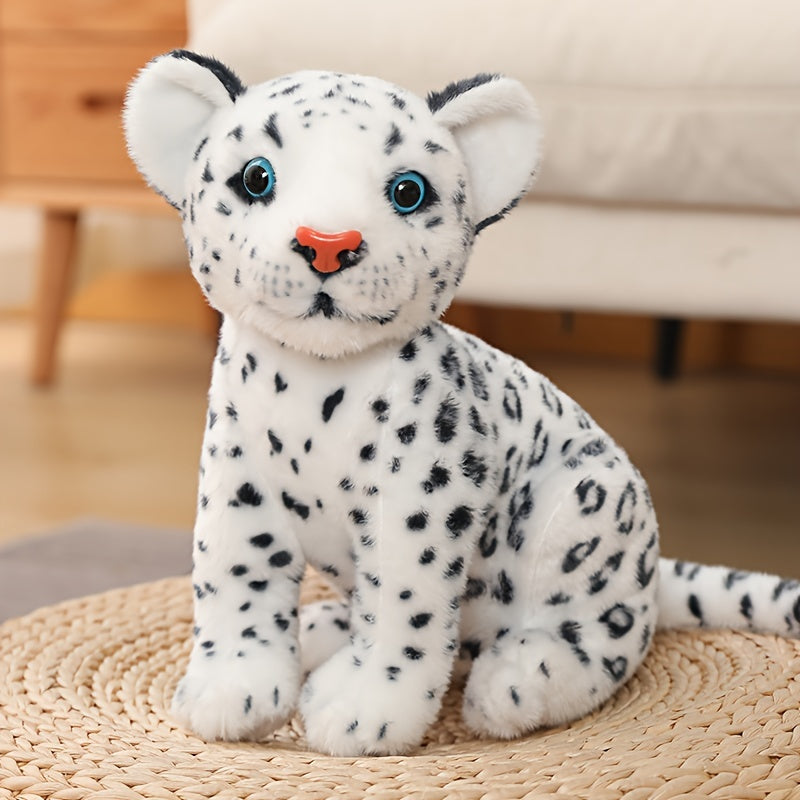 Molutian 28cm Simulation Snow Leopard Plush Toy Soft Stuffed Animal InterCyprus