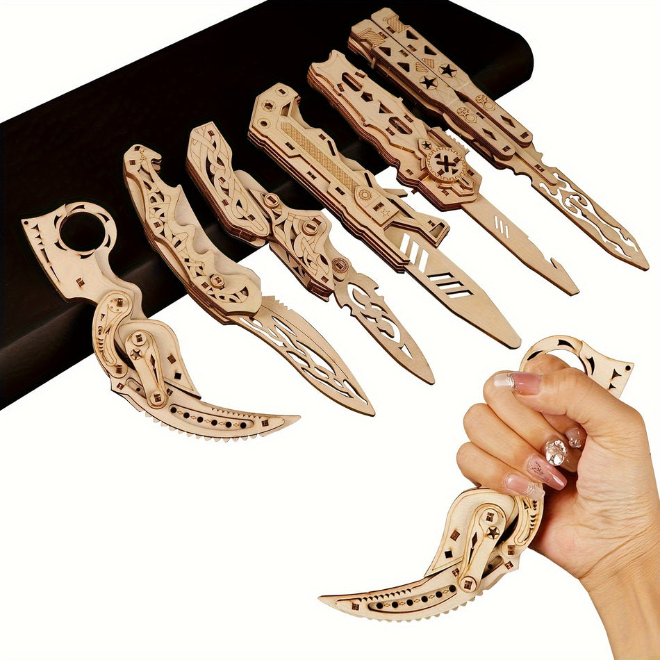 DIY Craft Kit Wooden Puzzle Set - Mechanical Knife Model - Perfect for Hobbyists & Collectors - Cyprus