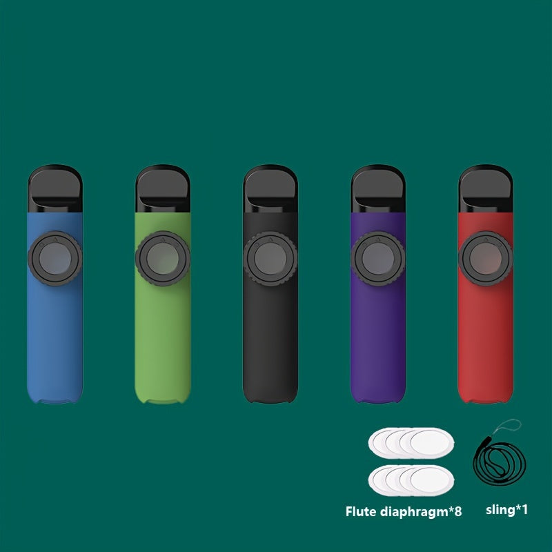 5-farbiges Kazoo-Set mit 8 Schilf & Lanyard für musikalischen Spaß