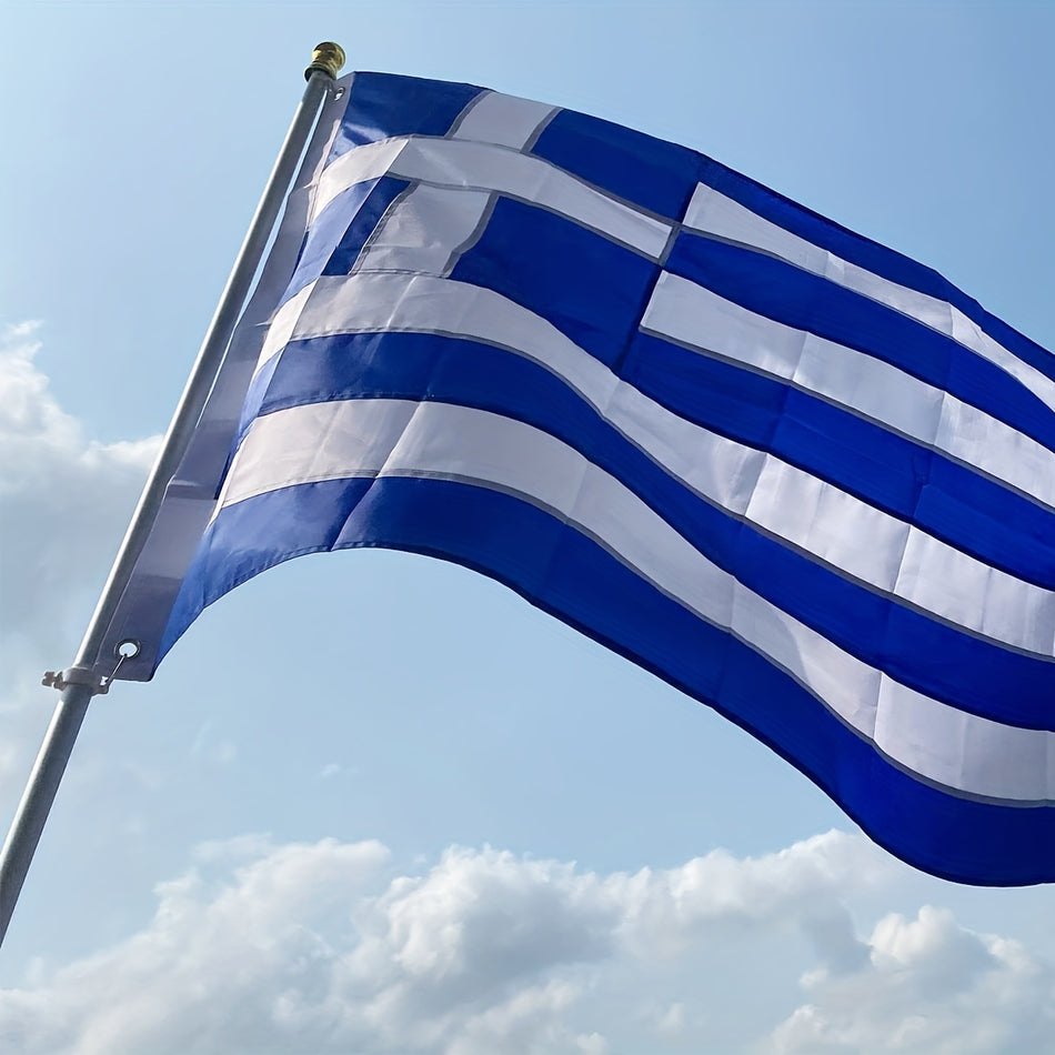 Ελλάδα Flag 91.44x152.4cm Πολυεστέρας Ορείχαλκος