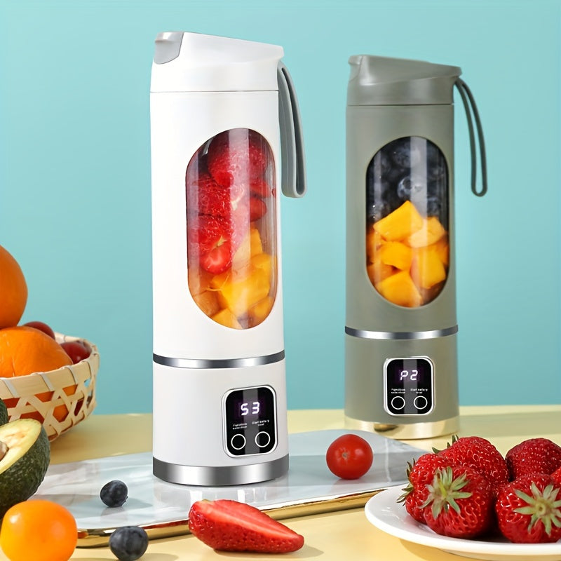 Dijital ekranlı ve 12 bıçakla USB şarj edilebilir mini blender - Kıbrıs