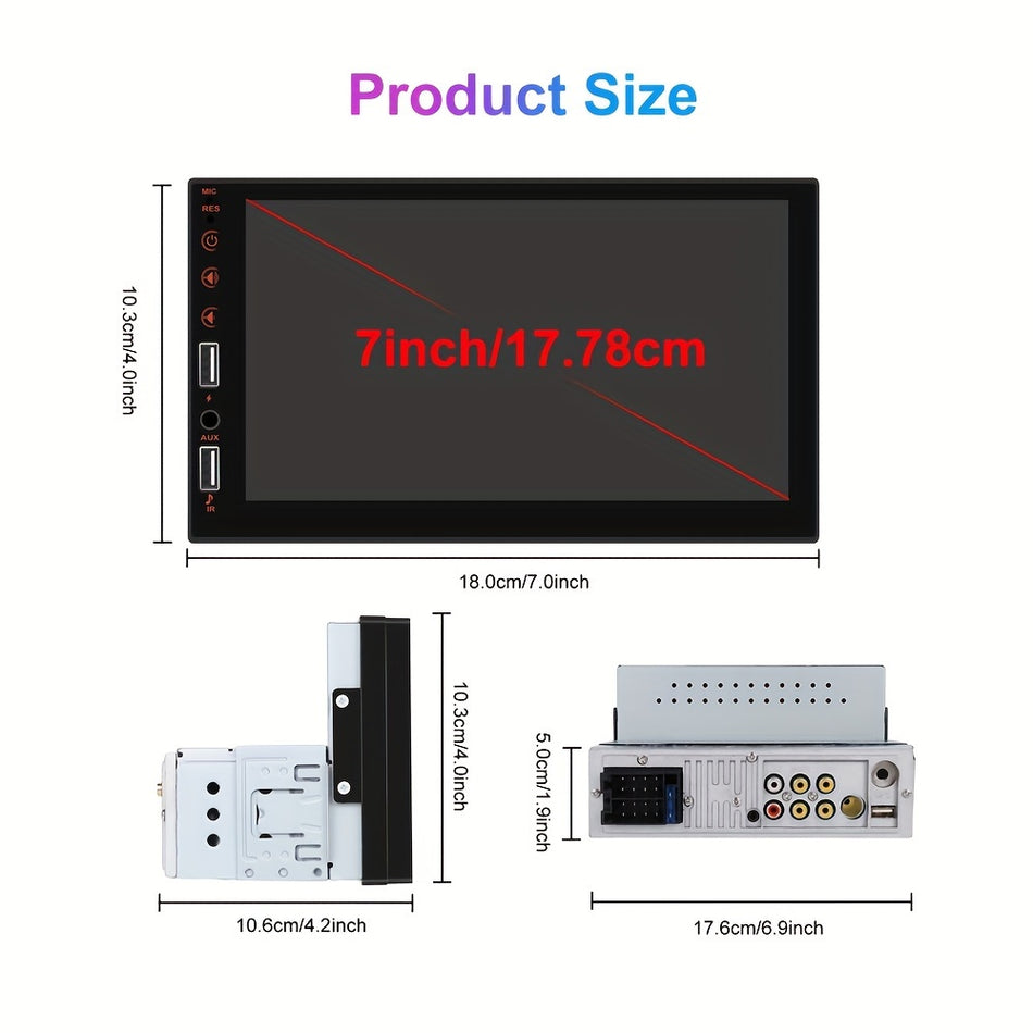 HD Touch Screen Car Stereo с Android Auto & Mirror Link - Ultimate Connectivity & Safety - Кипр