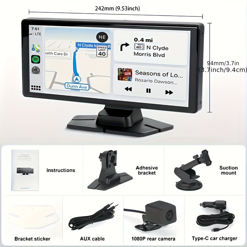 Touch Screen Carplay & Android Auto Multimedia Recorder - Cyprus