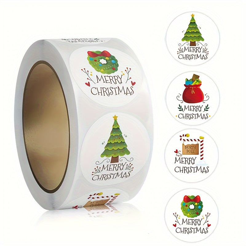 Cartoon Christmas Stickers, Holiday Party Decor - Cyprus