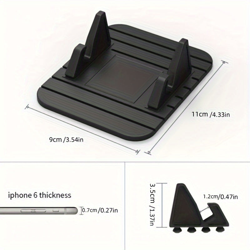 Dashboard Silicone Car Phone Holder - Universal Navigation Stand - Rust-Resistant - Cyprus