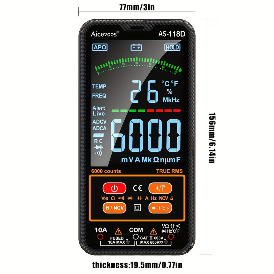 Aicevoos Smart Digital Multimeter - Electrical Tester - Κύπρος