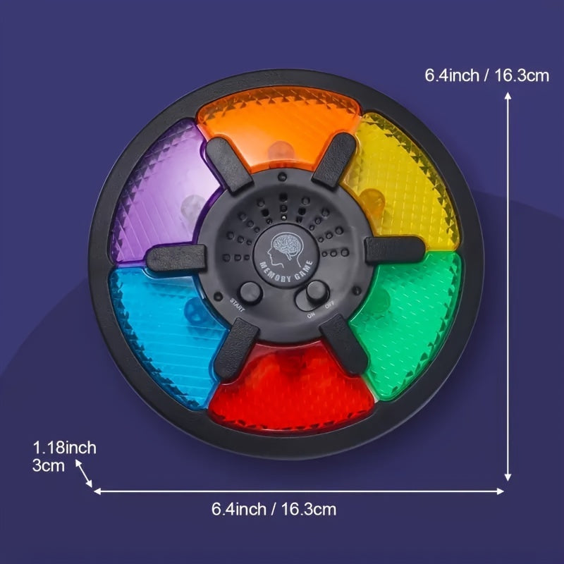 Light-Up Handheld Memory Game with 6 Pattern Sequence - Fun Brainy Game for Kids and Holiday Gifts - Cyprus