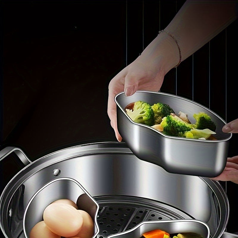 Stainless Steel Fan-Shaped Steamer Set - Healthy Cooking - Cyprus