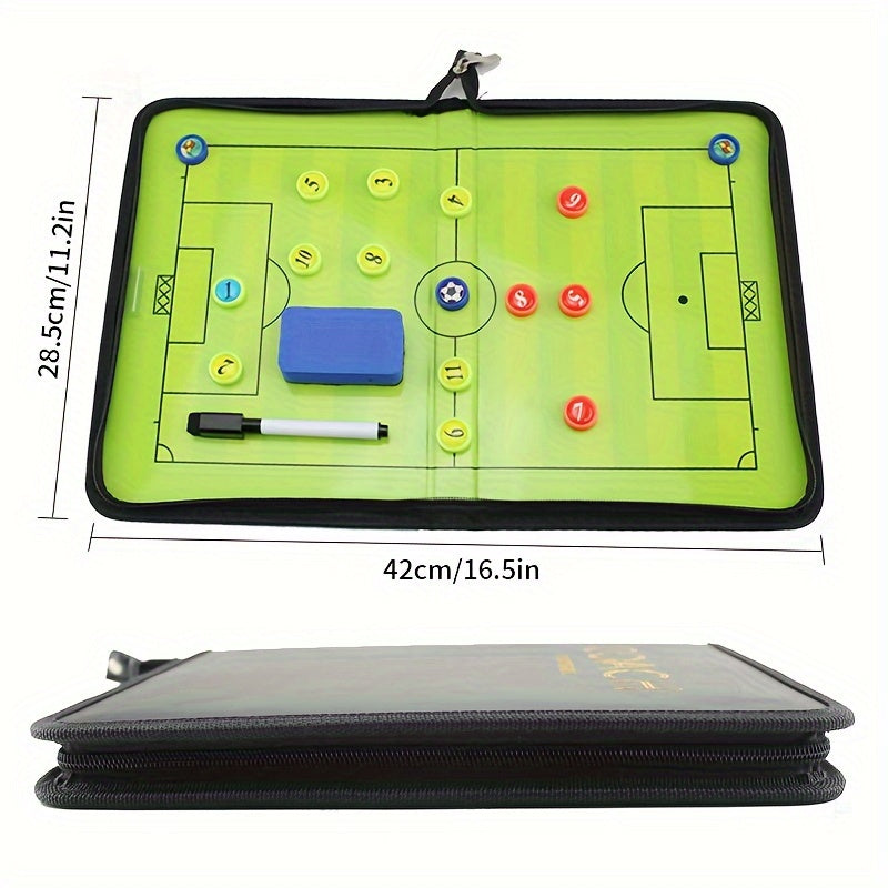 Two-fold Zipper Football Coach Board - Cyprus