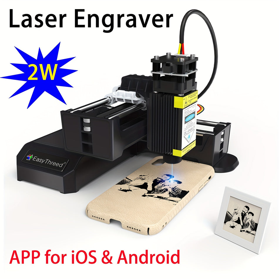 EasyThreed 2W Laser Engraver for Beginners with Wireless APP - Cyprus