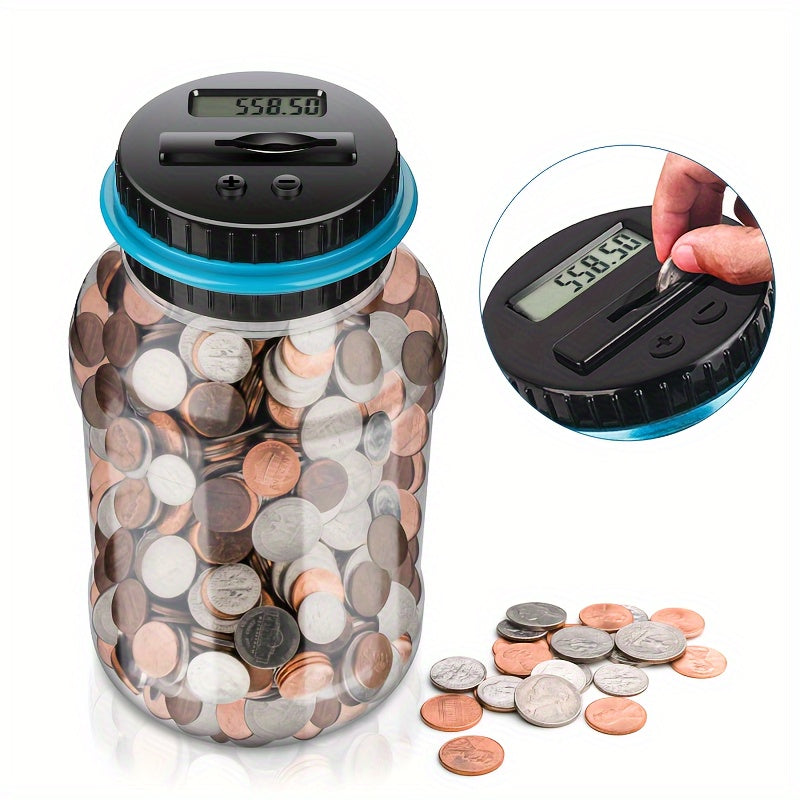 Euro Electronic Counting Coin Bank - Paskalya, Cadılar Bayramı ve Noel için Mükemmel Hediye - Kıbrıs