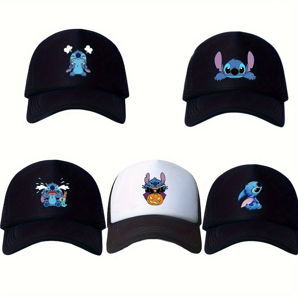 Stitch Printed Cartoon Baseball Cap Collection - Cyprus