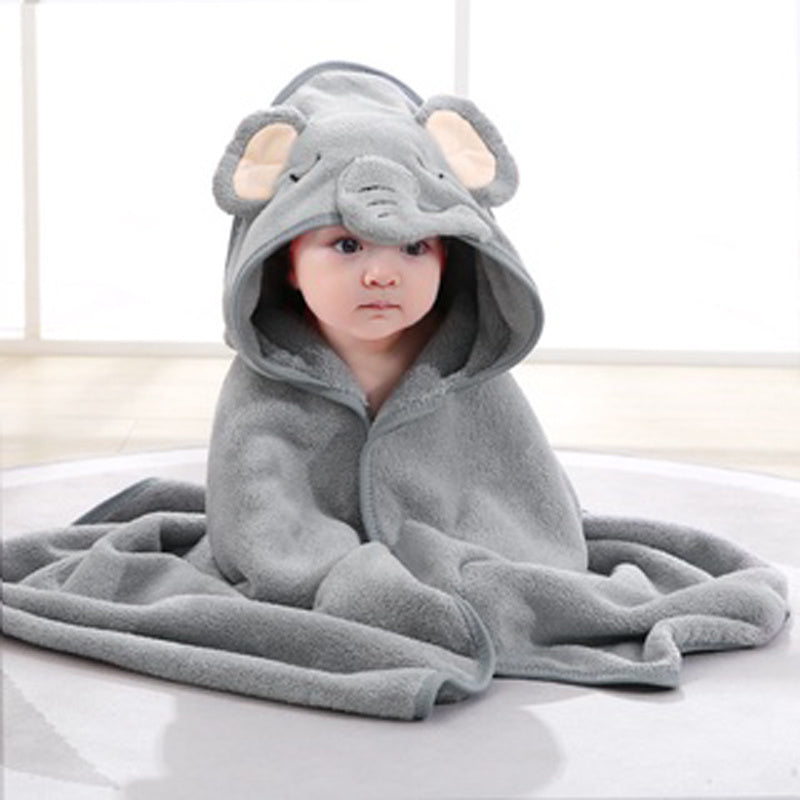 Soft & Cozy Cartoon Animal Baby Bath Towel - Perfect For Newborns, Halloween, Thanksgiving And Christmas Gift