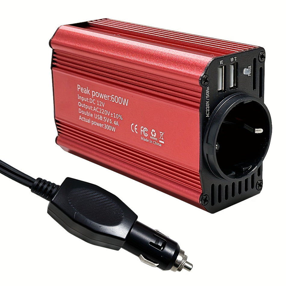 SZSSTH Car Power Inverter 300W Continuous 600W Peak, Dual USB 4.2A Charging Ports - Cyprus