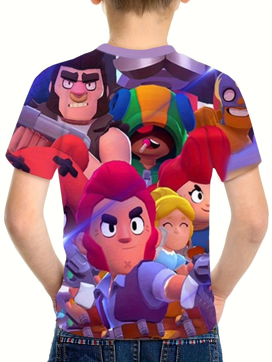 3D Print Anime Characters T-Shirts for Boys - Cool & Lightweight - Spring/Summer/Fall - Cyprus