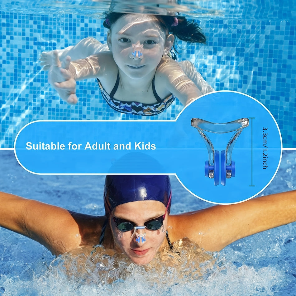 Waterproof Silicone Swimming Nose Clip - Set of 10 - Cyprus