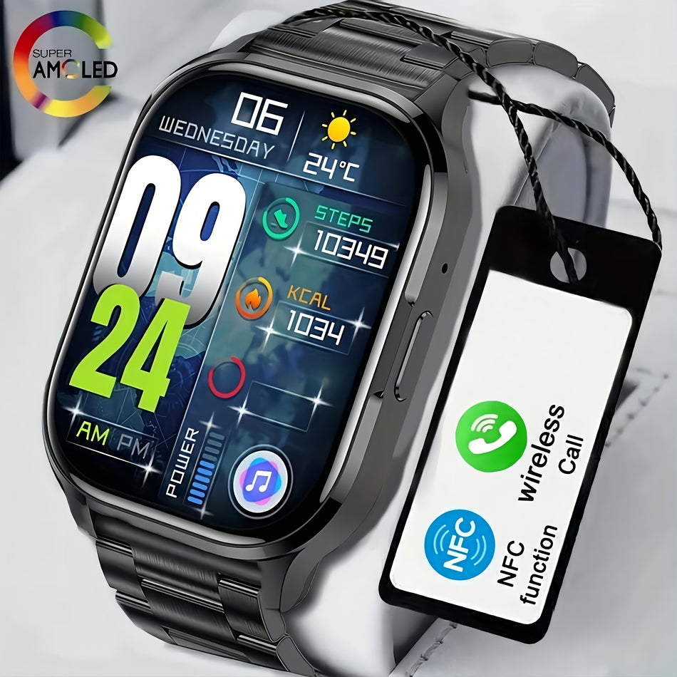 MAOYUAN 2023 Smart Watch Ultra HD AMOLED Display 100+ مراقبة الوضع الرياضي - قبرص