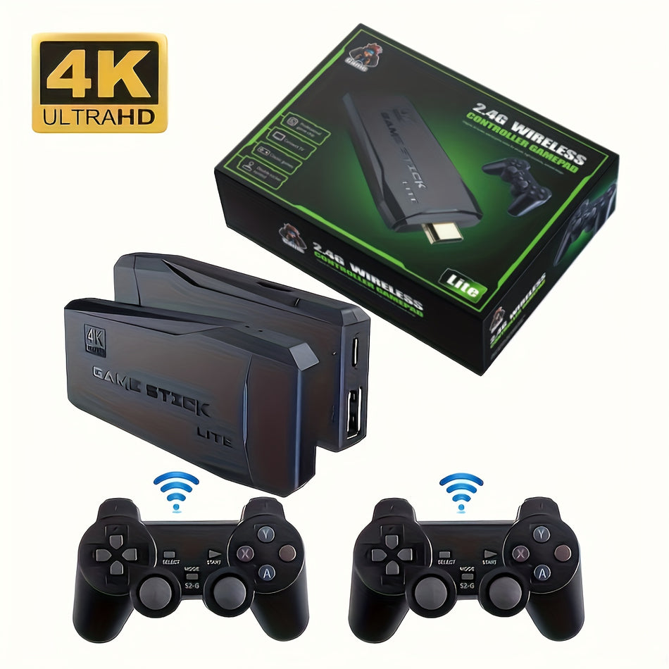 4K UltraHD Game Stick Lite with Dual Wireless Controllers - Plastic, for Ages 14+, Multi-Band 2.4G/3G/4G/5G - Cyprus