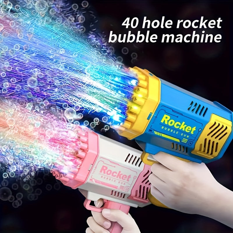 40-Hole Automatic Bubble Machine Gun with LED - Cyprus