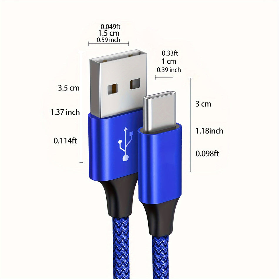 Быстрая зарядка кабеля USB Type C для Samsung, Redmi, OnePlus - Кипр