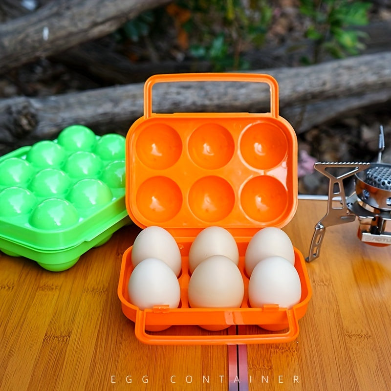 Portable 6-Grid Egg Box - Durable Storage Solution for Home and Travel