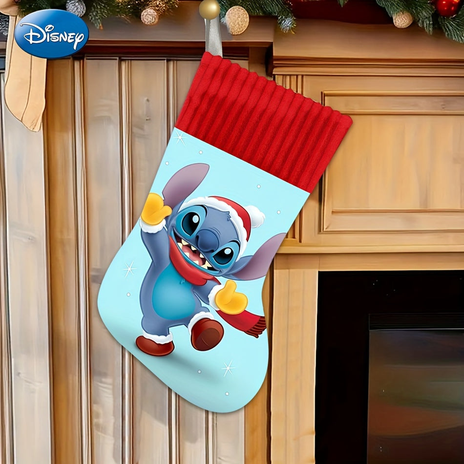 Stitch Christmas Stocking - Medium Size Classic Holiday Decor & Gifts - Cyprus