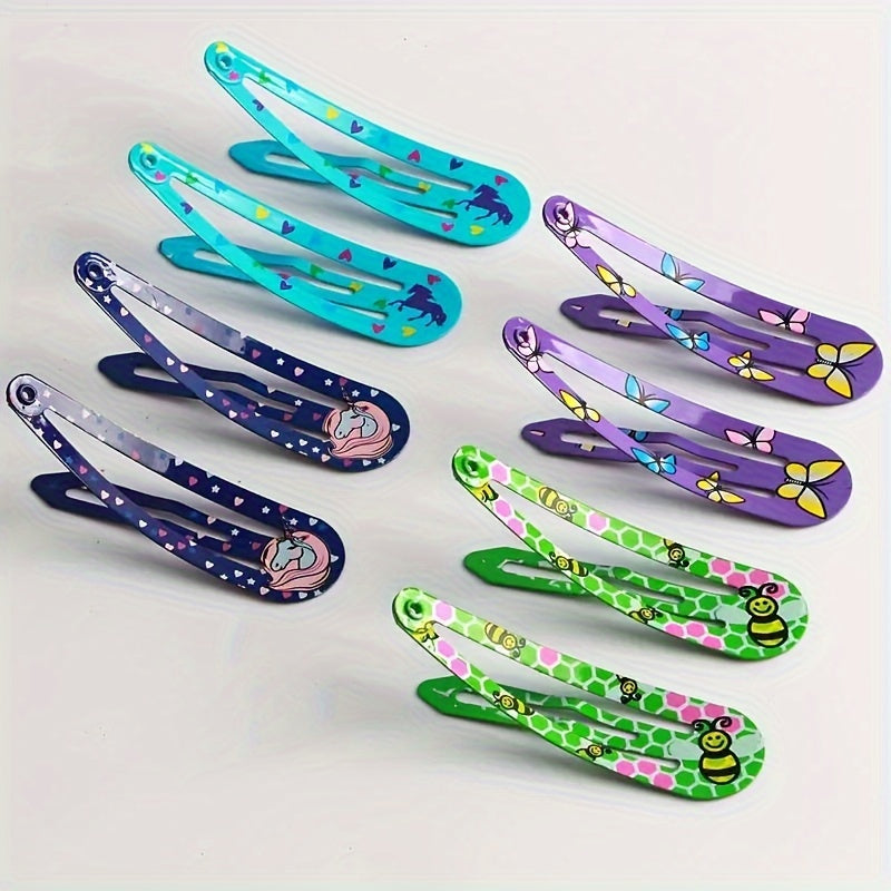 "20/50pcs Butterfly Bees Unicorn Hair Clips - Cyprus"