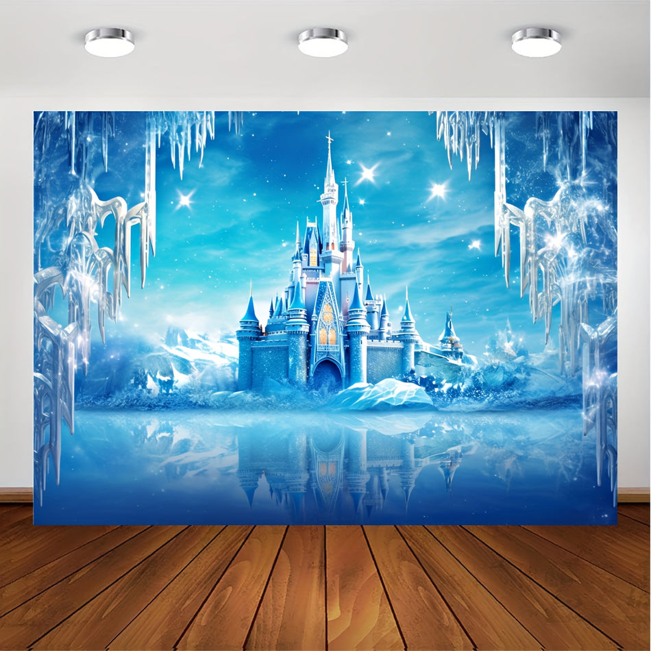 Winter Wonderland Ice Castle Backdrop Banner - Cyprus