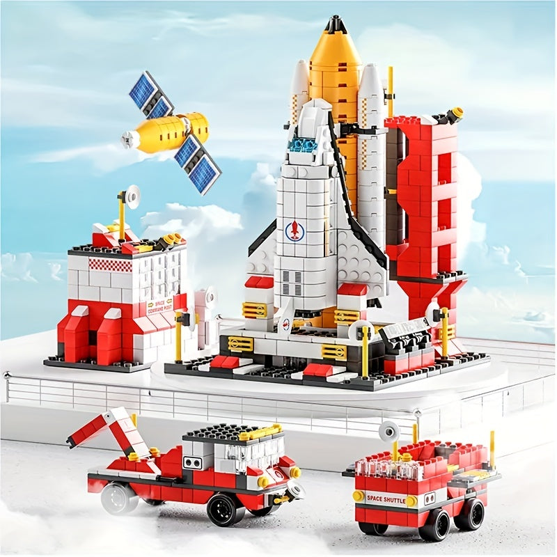 Spacecraft Building Blocks Set - 1000pcs Rocket Launch Centre Toy for Kids - Cyprus