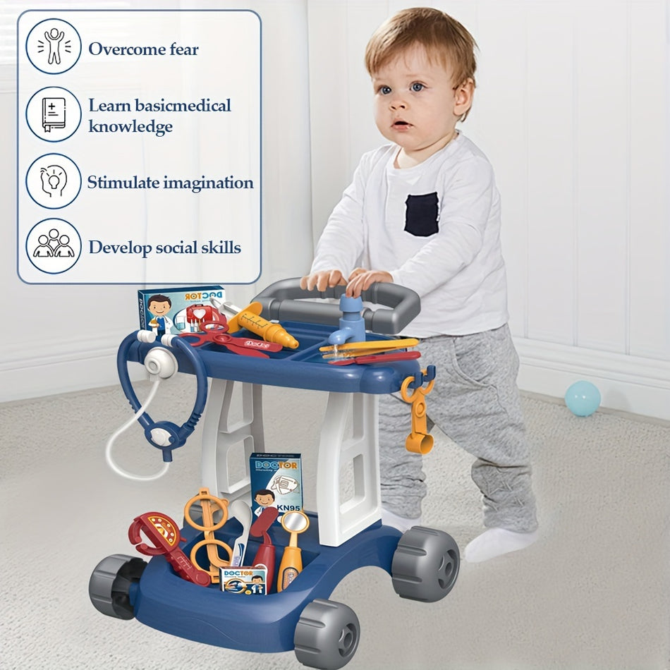 14-Piece Kids Doctor Kit with Trolley - Enhance Imagination and Social Skills - Cyprus