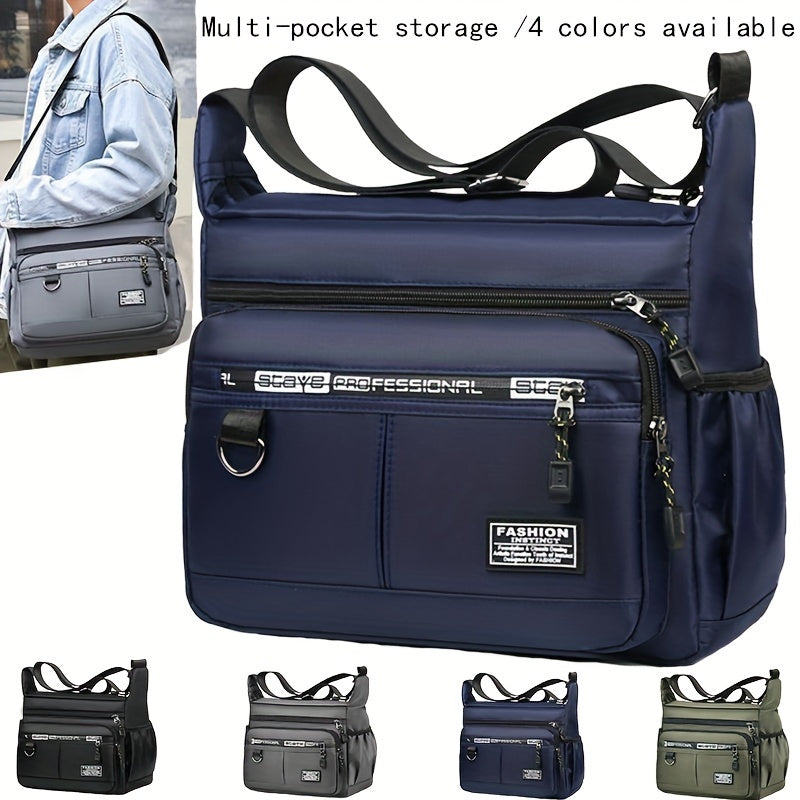 Oxford Cloth Waterproof Large Capacity Crossbody Bag for Men - Cyprus