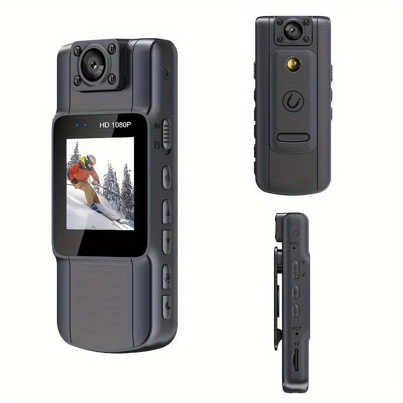 1080P Rechargeable Police Body Camera with Clip and Night Vision