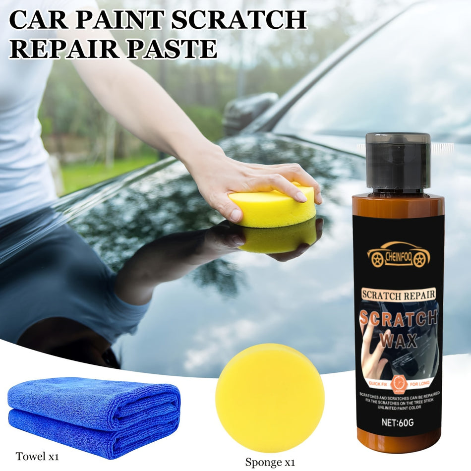 2024 Premium Universal Car Scratch Repair Kit with Polishing Wax and Sponge