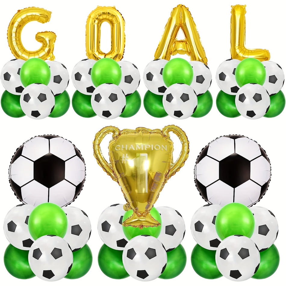 Soccer Party Decorations Set, Soccer Balloons GOAL Trophy Balloons - Cyprus