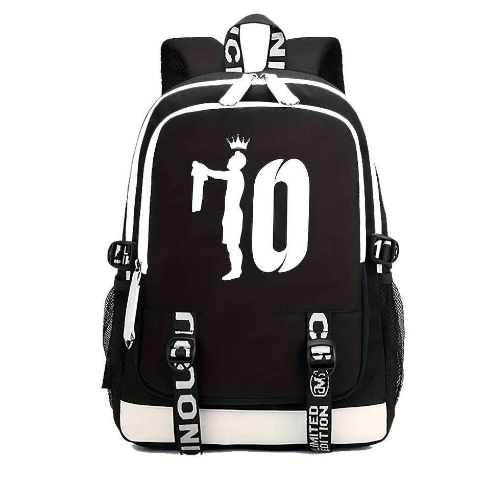 Номер 10 Applique Oxford Daypack - дизайн в стиле футбола - Кипр