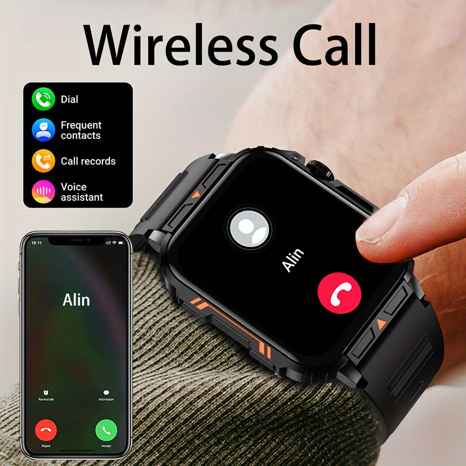 SENBONO Wireless Call Smartwatch - Custom Faces, 100+ Sport Modes, Smart Notifications - Cyprus