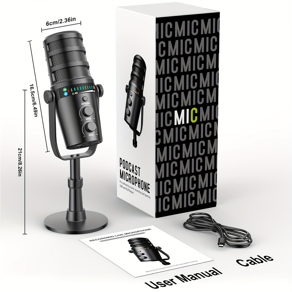 Akış ve Podcasting için Dinamik XLR/USB Mikrofon - Kıbrıs