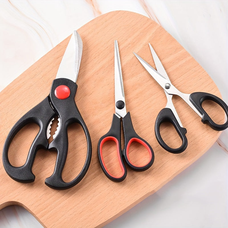 3-Piece Multi-Purpose Stainless Steel Kitchen Scissors Set