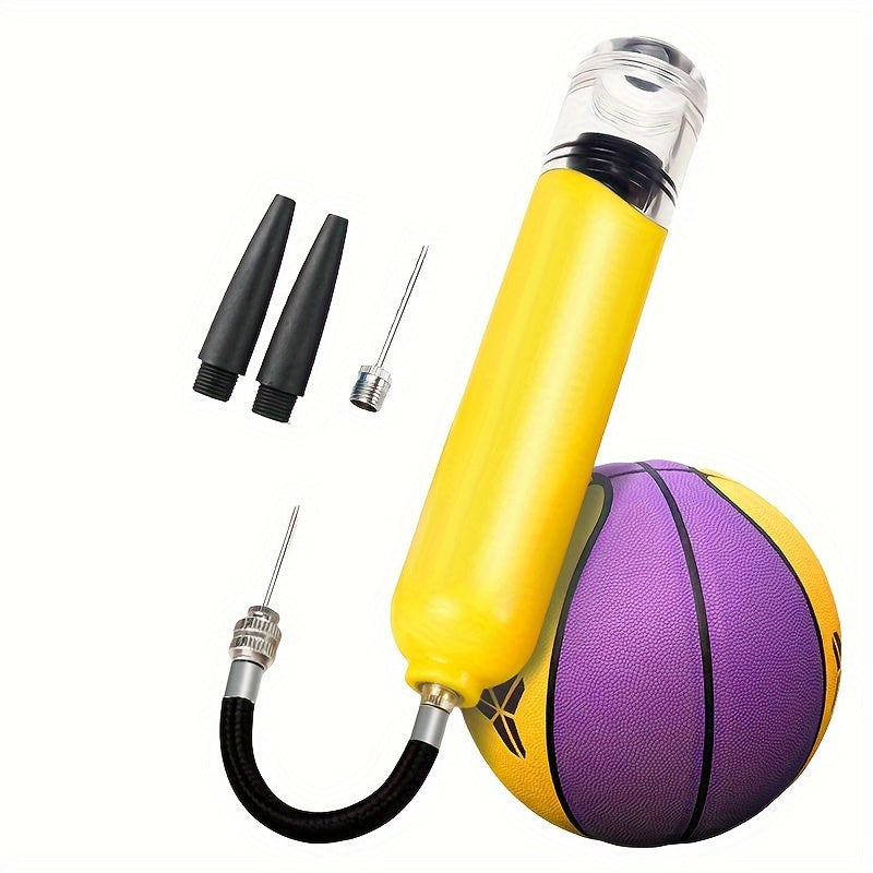 Mini Dual Action Ball Pump - Inflates Footballs, Basketballs, Volleyballs & Balloons