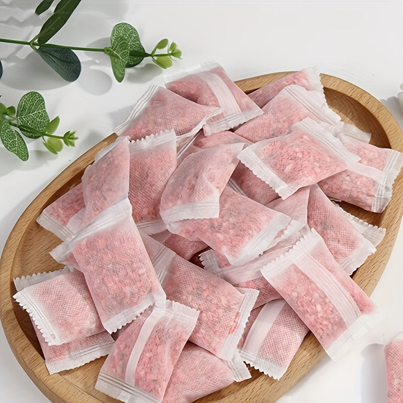 48pcs Sachets parfumés à la rose - Humidité et déodorisateurs floraux à l'épreuve des modestes