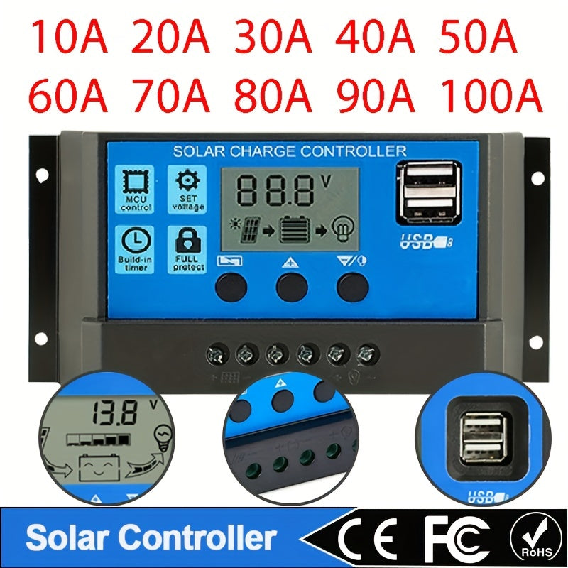 Solar Controller 12V/24V -Regler mit LCD -Anzeige - Zypern