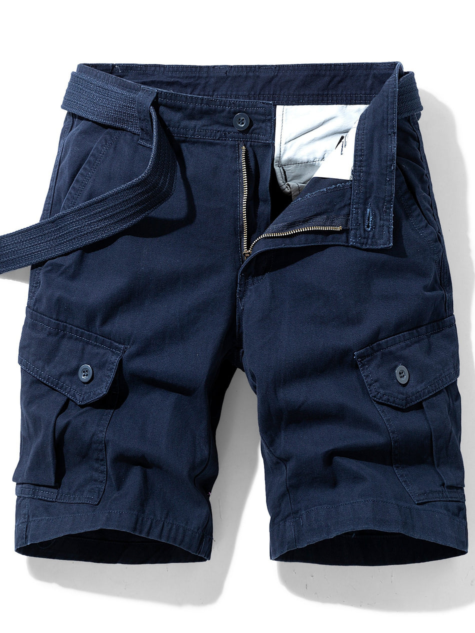 Comfortable Men's Multi Pocket Cargo Shorts - Cyprus