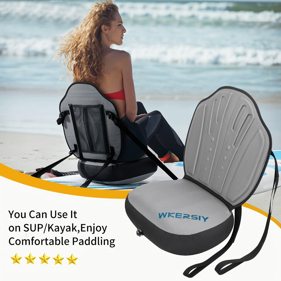 Elevated Fishing Kayak Seat with Adjustable Cushion for Canoes - Cyprus