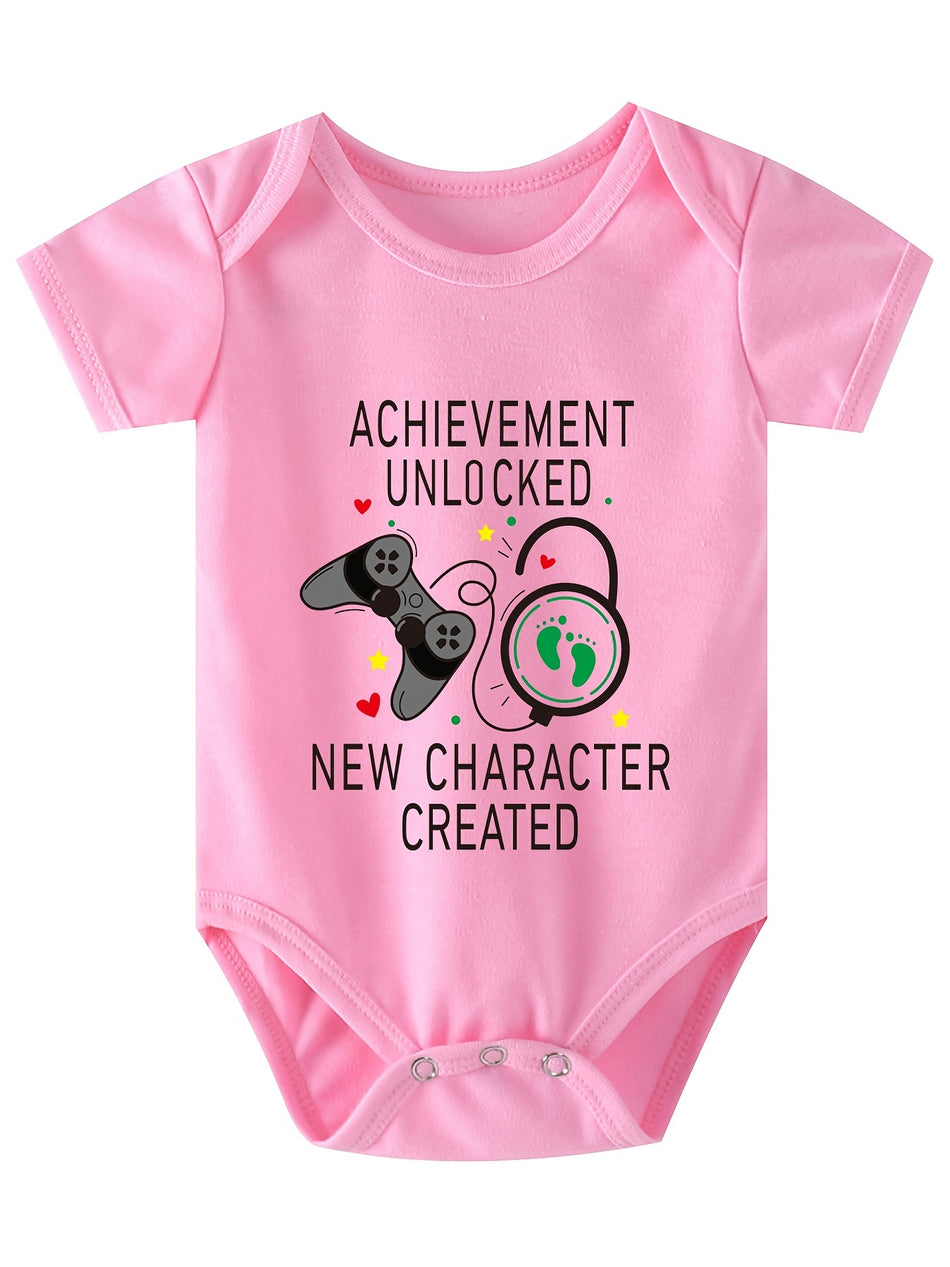 Game Console Pattern Graphic Newborn Romper Baby Creeper Clothing Pregnancy Notice - Cyprus