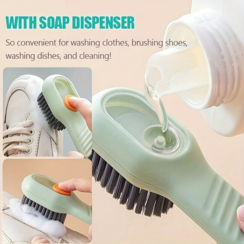 Universal Reusable Cleaning Brush for Shoes, Laundry, and Home Surfaces