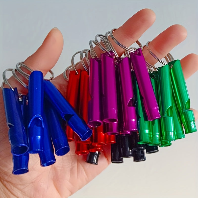 10-Pack High-Decibel Stainless Steel Emergency Whistles - Cyprus